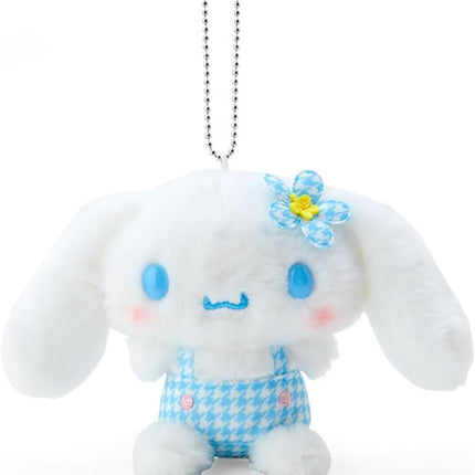 Sanrio Kaohana Houndstooth Flower Mascot Plush Keychain