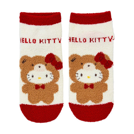 Sanrio Character Fluffy eddy Kuma Bear Cozy Ankle Socks 23~25cm(US 8)