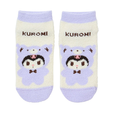 Sanrio Character Fluffy eddy Kuma Bear Cozy Ankle Socks 23~25cm(US 8)