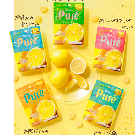 Kanro Pure Sweet & Sour Fruit Gummy (6 Flavors)