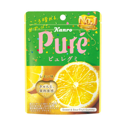 Kanro Pure Sweet & Sour Fruit Gummy (6 Flavors)