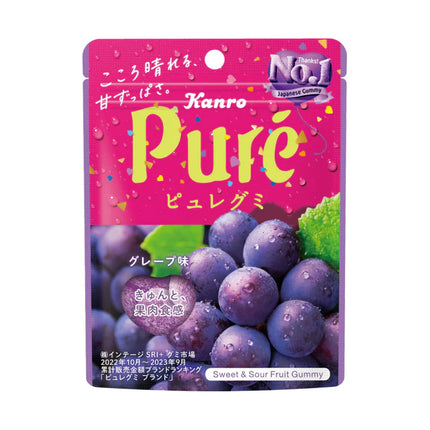Kanro Pure Sweet & Sour Fruit Gummy (6 Flavors)