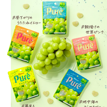 Kanro Pure Sweet & Sour Fruit Gummy (6 Flavors)