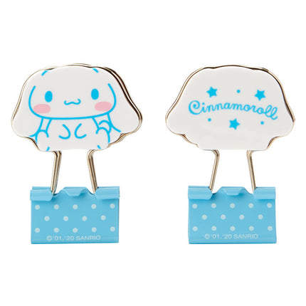 Sanrio Stationery Character Shaped Binder Clip 3pcs Set