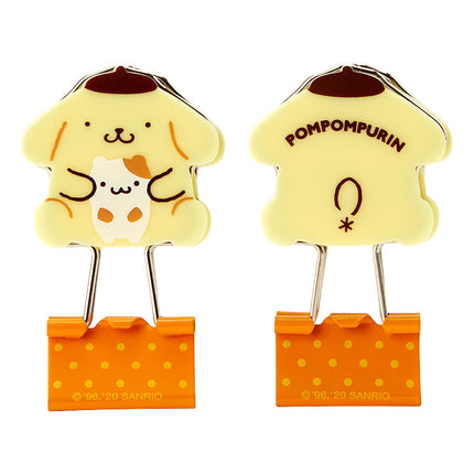 Sanrio Stationery Character Shaped Binder Clip 3pcs Set
