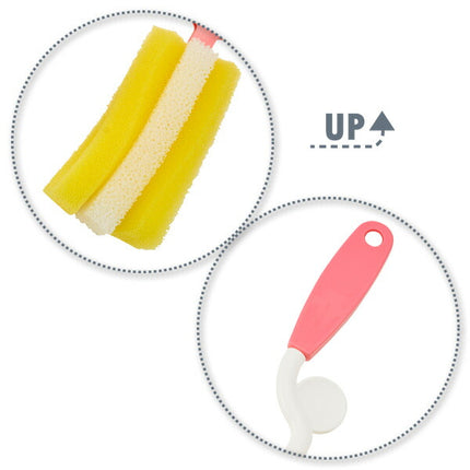 SmartAngel Baby Bottle Sponge Brush & Replacement
