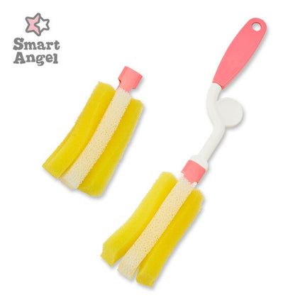 SmartAngel Baby Bottle Sponge Brush & Replacement