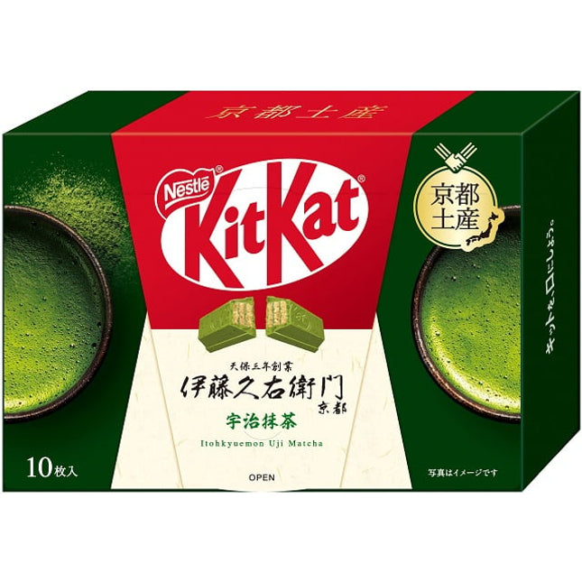 Kitkat Itohkyuemon Uji Matcha 10 Pieces Kyoto Souvenir Gift Box