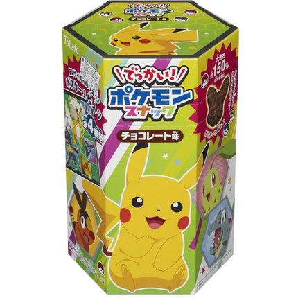 Tohato Jumbo Pokemon Corn Snack Chocolate Flavor 74g (37g × 2 Packs)