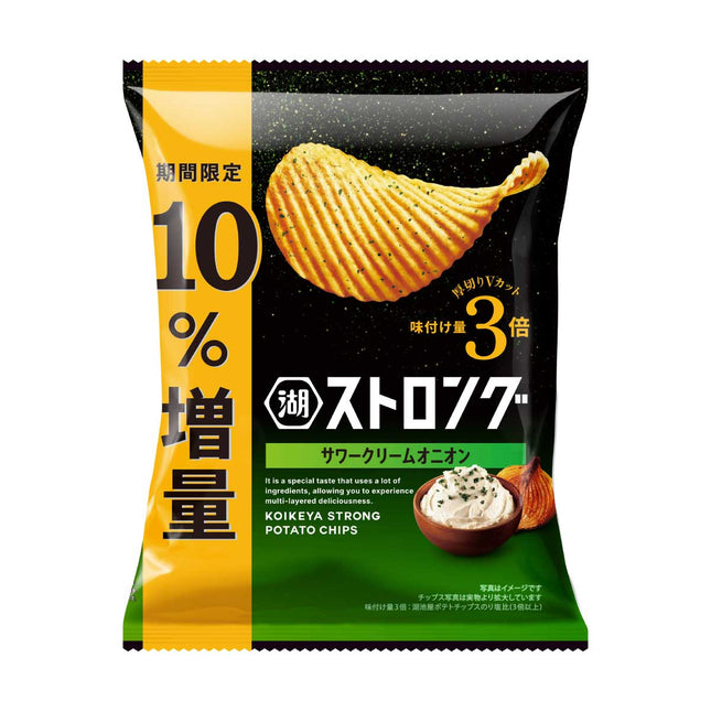 KOIKEYA Strong Potato Chips V Cut Triple Seasoning Intensity