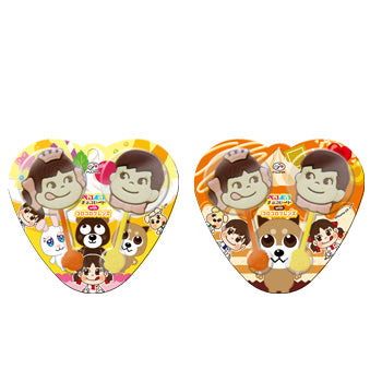 Fujiya 2 Peko Poko Chocolates Heart Lollipop