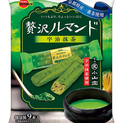 Bourbon Luxury Lumonde Uji Matcha Crispy Crepe Cookies