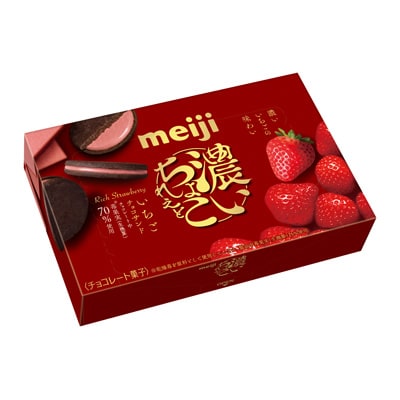 Meiji Rich Chocolate Matcha&Strawberry Sandwich Cookies 6pcs Gift Box