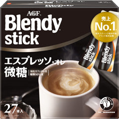 AGF Blendy Stick Cafe Au Lait Instant Coffee Powder No Sweetness