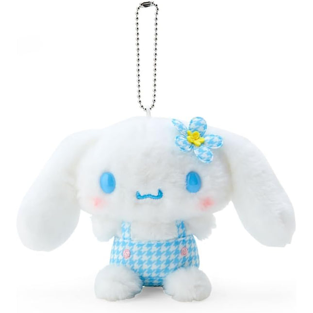 Sanrio Kaohana Houndstooth Flower Mascot Plush Keychain