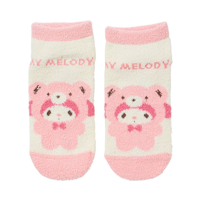 Sanrio Character Fluffy eddy Kuma Bear Cozy Ankle Socks 23~25cm(US 8)