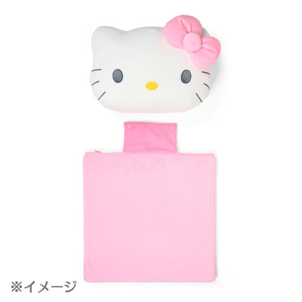 SANRIO Seat Cushion with Face Shaped Plush Back Pillow