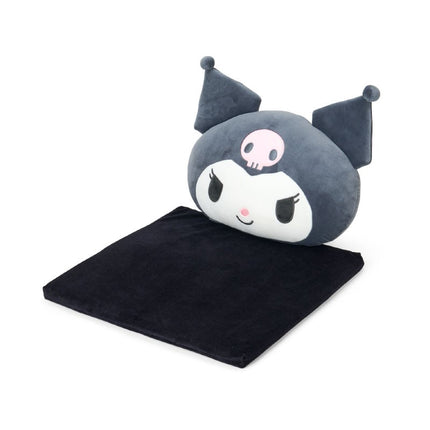 SANRIO Seat Cushion with Face Shaped Plush Back Pillow