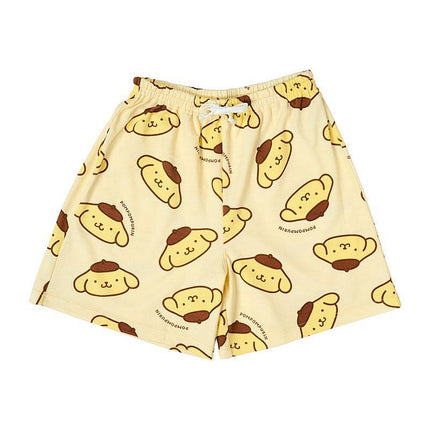 Sanrio Original Pompompurin Oversized T-shirt and Half Pants M~L