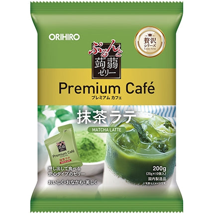 ORIHIRO Konjac Jelly Premium Cafe Matcha Latte & Annin Almond