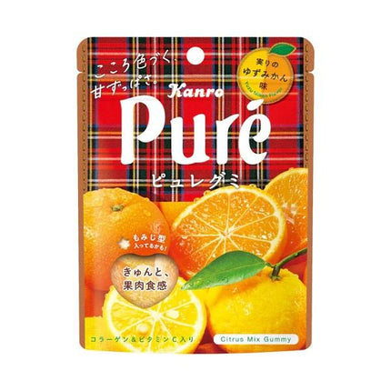 Kanro Pure Citrus with Gummy Rich Yuzu Mikan 52g
