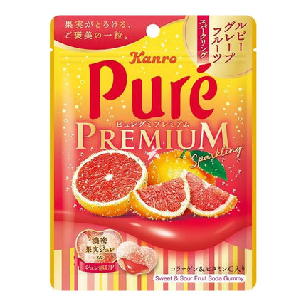 Kanro Pure Premium Sweet & Sour Fruit Gummy Candy