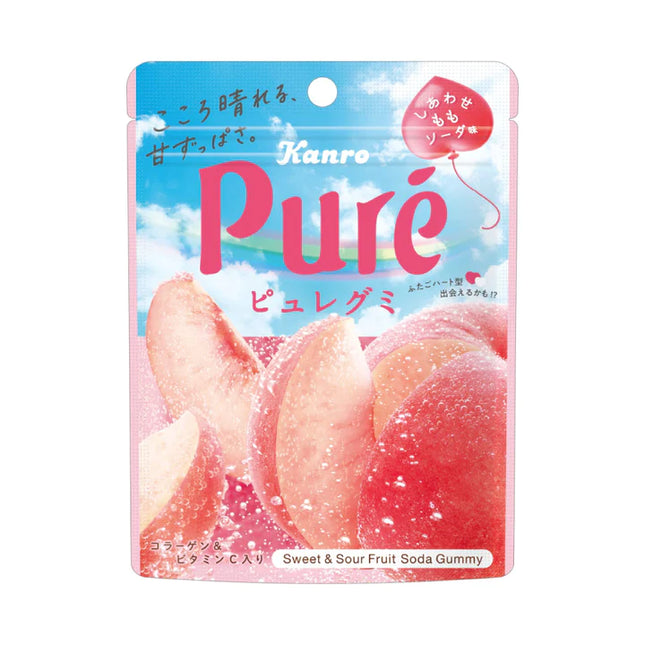 Kanro Pure Sweet & Sour Fruit Gummy (6 Flavors)