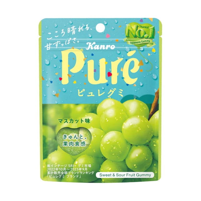 Kanro Pure Sweet & Sour Fruit Gummy (6 Flavors)