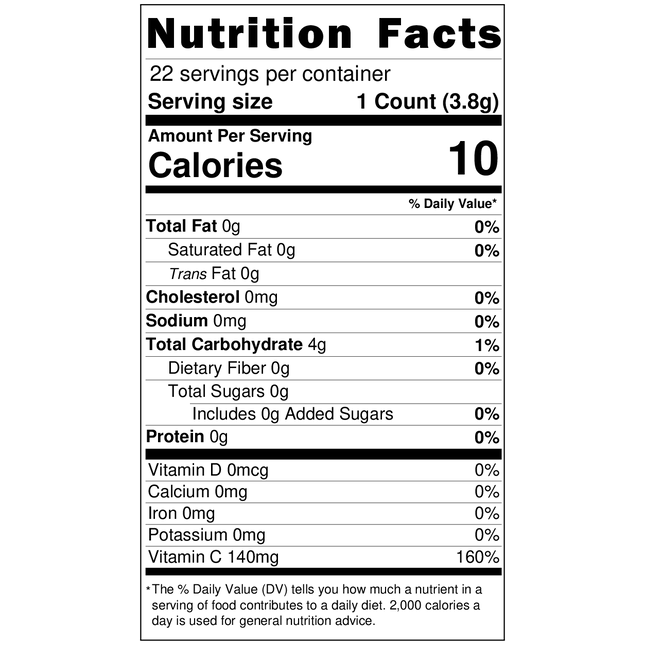 NOBEL Rich Vitamin C VC-3000 Lemon Candy 3.17oz(90g)