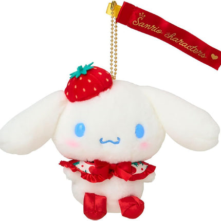 Sanrio Original Plush Mascot Charm Strawberry Newspaper 50th Anniversary