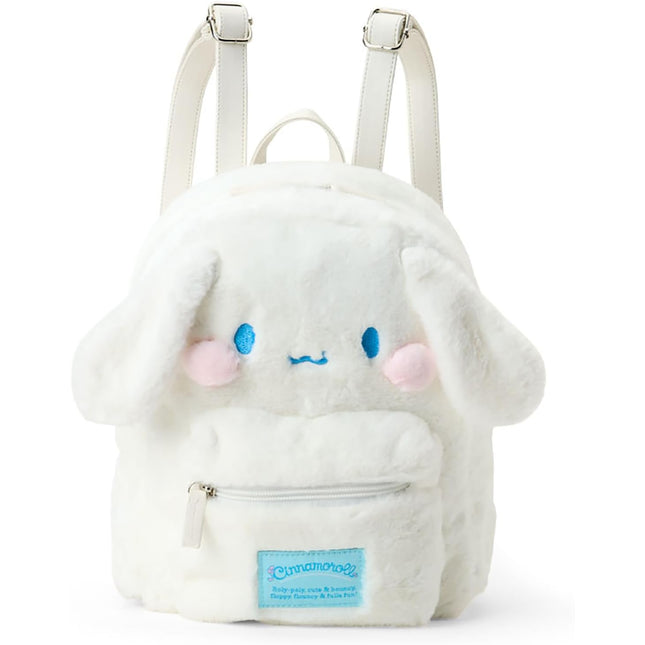 SANRIO Original Cinnamoroll Squishy Cheeks Face Shaped Boa Backpak
