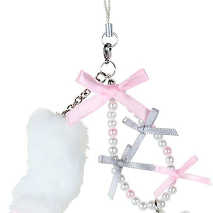 Sanrio Original White Cat Ballerina Strap Keychain