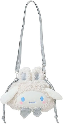 SANRIO Original Fluffy Snow Rabbit 2-Way Plush Shoulder Bag