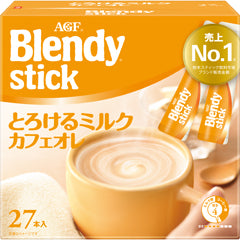 AGF Blendy Stick Cafe Au Lait Instant Coffee Powder Rich Sweet