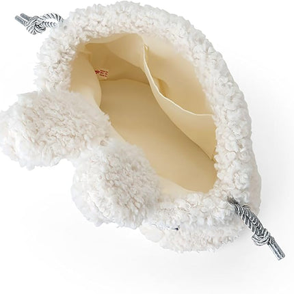 SANRIO Original Fluffy Snow Rabbit 2-Way Plush Shoulder Bag