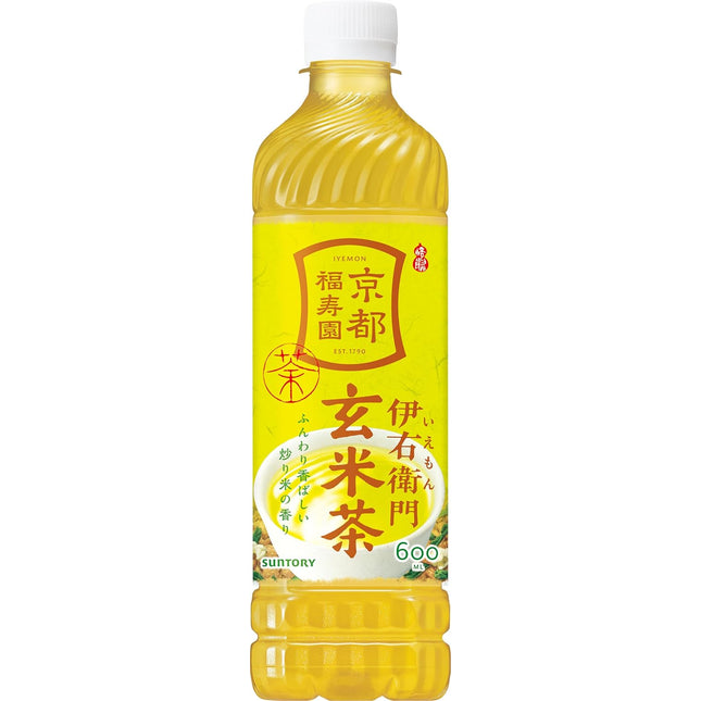 Suntory Iyemon Kyoto Genmaicha Roasted Rice Green Tea 600ml