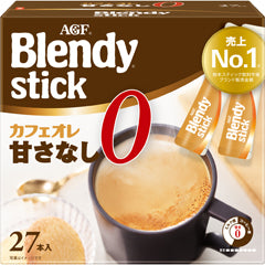 AGF Blendy Stick Cafe Au Lait Instant Coffee Powder No Sweetness