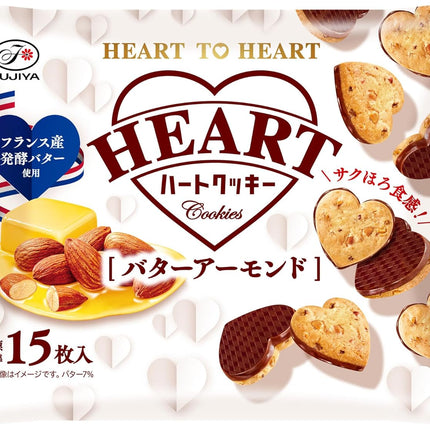 Fujiya Heart Cookies Butter Almond 108g