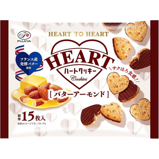 Fujiya Heart Cookies Butter Almond 108g
