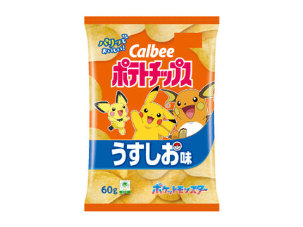 Calbee Potato Chips Light Salty Flavor 60g Pokemon Design Limited Edition