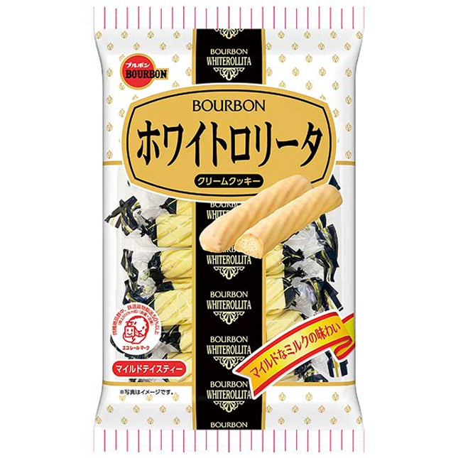 Bourbon White Rollita Cream Cookie Mild Milk Flavor
