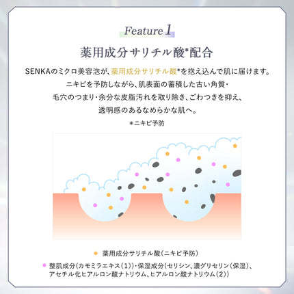 FineToday Senka The Premium Perfect Whip Clear Beauty Foam 120g Tube