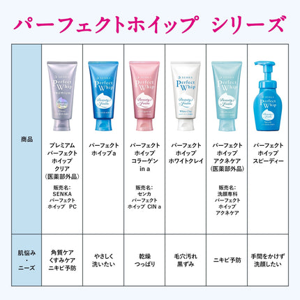 FineToday Senka The Premium Perfect Whip Clear Beauty Foam 120g Tube