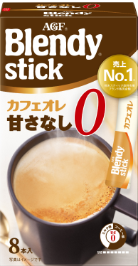 AGF Blendy Stick Cafe Au Lait Instant Coffee Powder No Sweetness