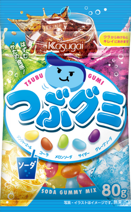 Kasugai Grain Tsubu Gummy Candy 5 Flavors