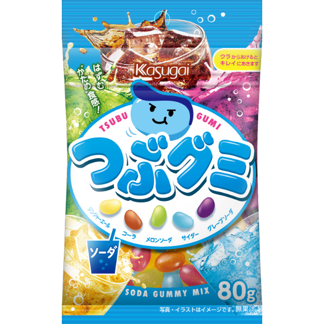 Kasugai Grain Tsubu Gummy Candy 5 Flavors