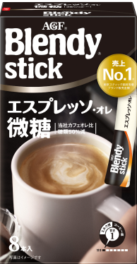 AGF Blendy Stick Cafe Au Lait Instant Coffee Powder No Sweetness