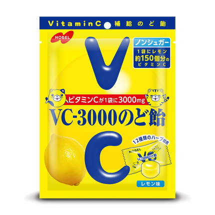 NOBEL Rich Vitamin C VC-3000 Lemon Candy 3.17oz(90g)