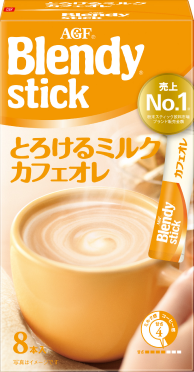 AGF Blendy Stick Cafe Au Lait Instant Coffee Powder Rich Sweet