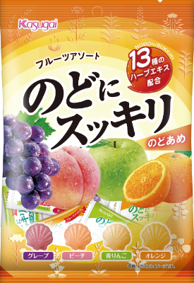 Kasugai Refreshing Throat Fruit Assort Candy with Milk Herbs 118g(4.16oz)